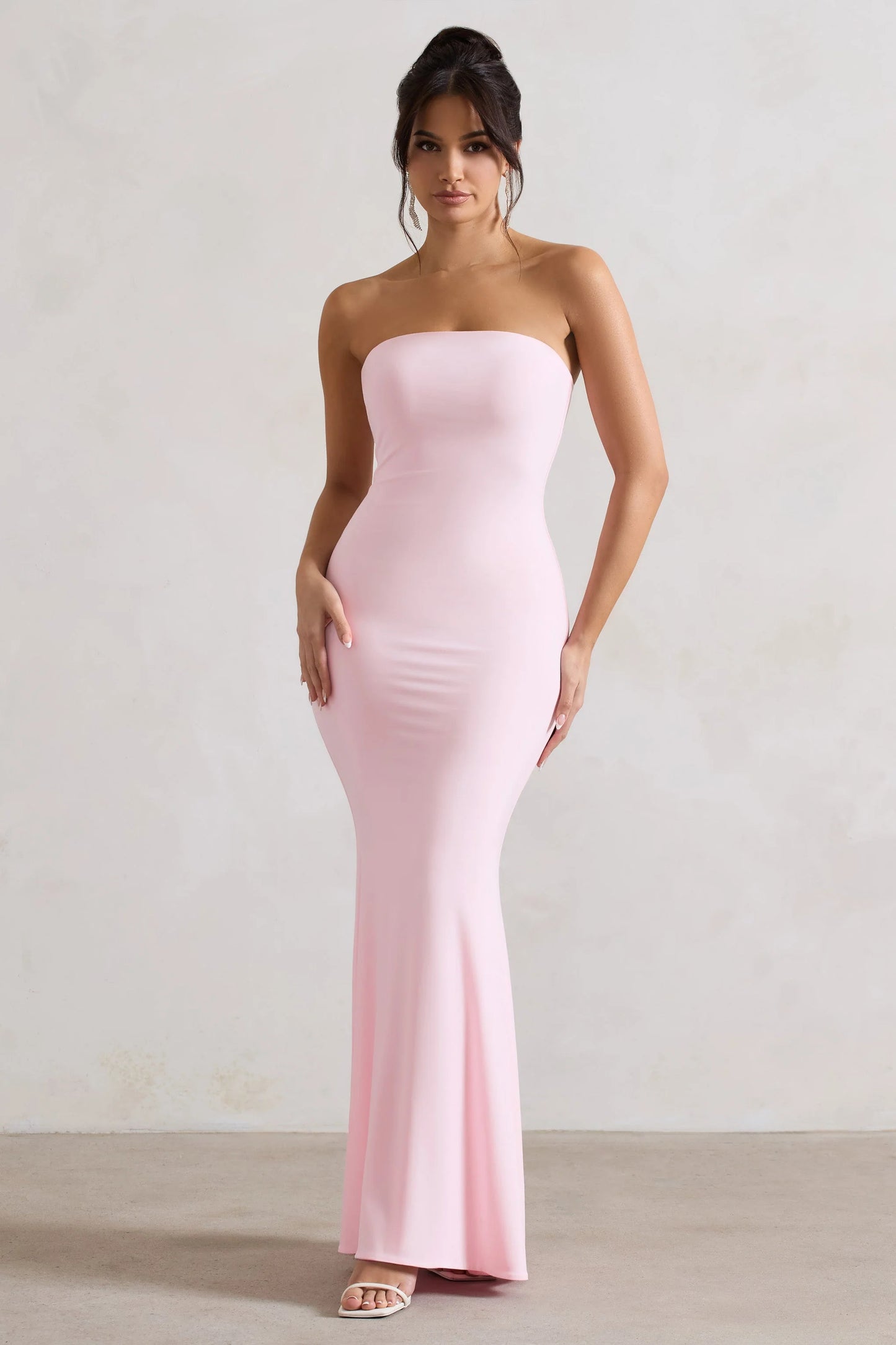 Ceremony | Pink Bandeau  Maxi Dress