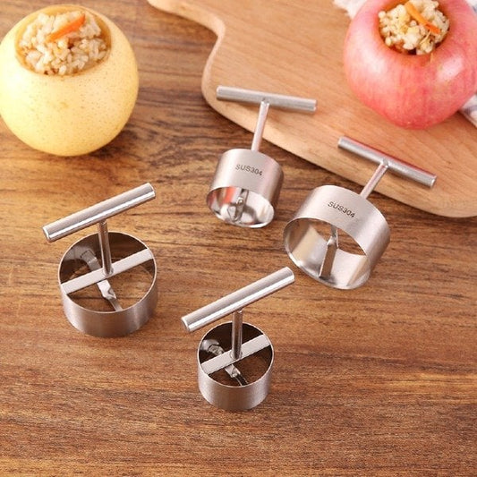 🔥Stainless Steel Multifunction Apple Pear Core Separator Kitchen Tool