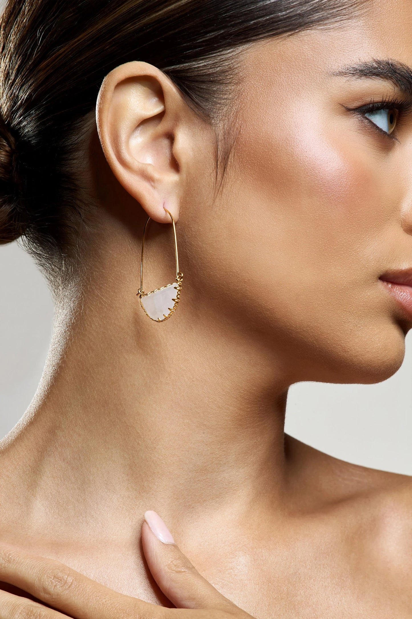 Hettie | Clear Crystal Statement Earrings