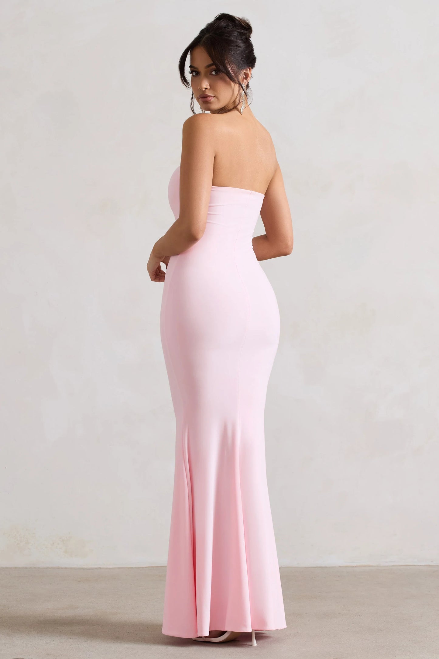 Ceremony | Pink Bandeau  Maxi Dress