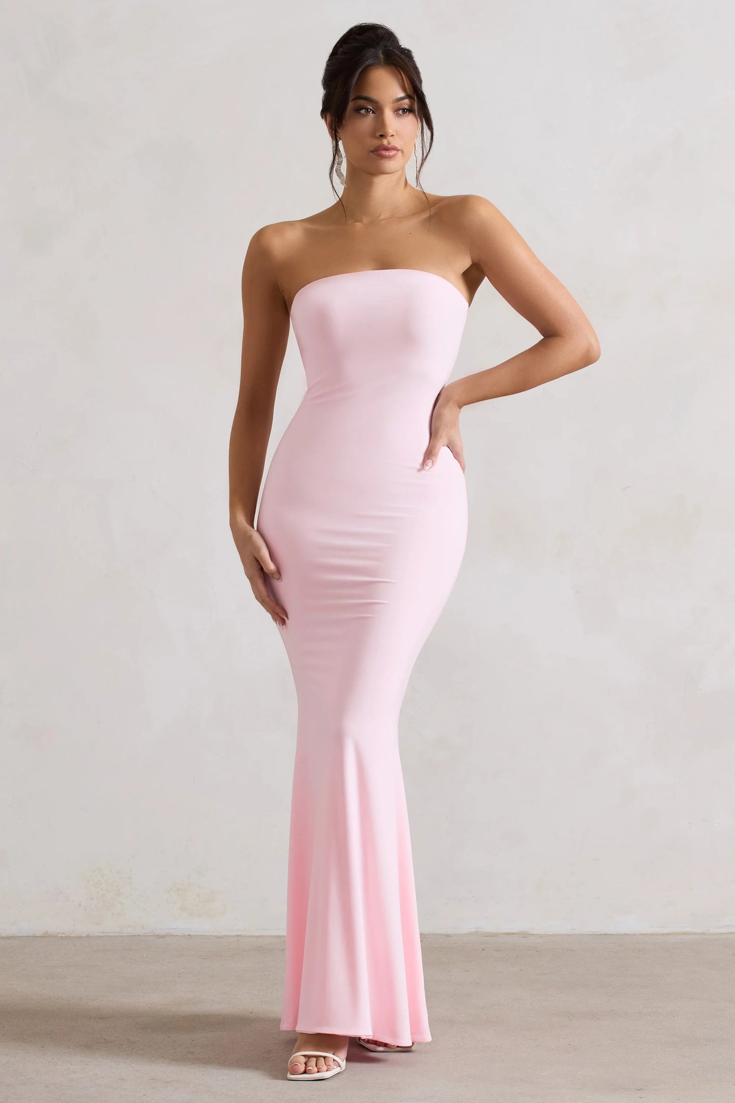 Ceremony | Pink Bandeau  Maxi Dress