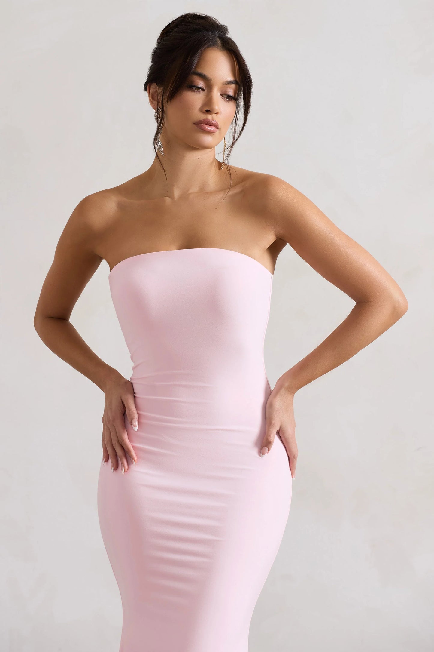 Ceremony | Pink Bandeau  Maxi Dress