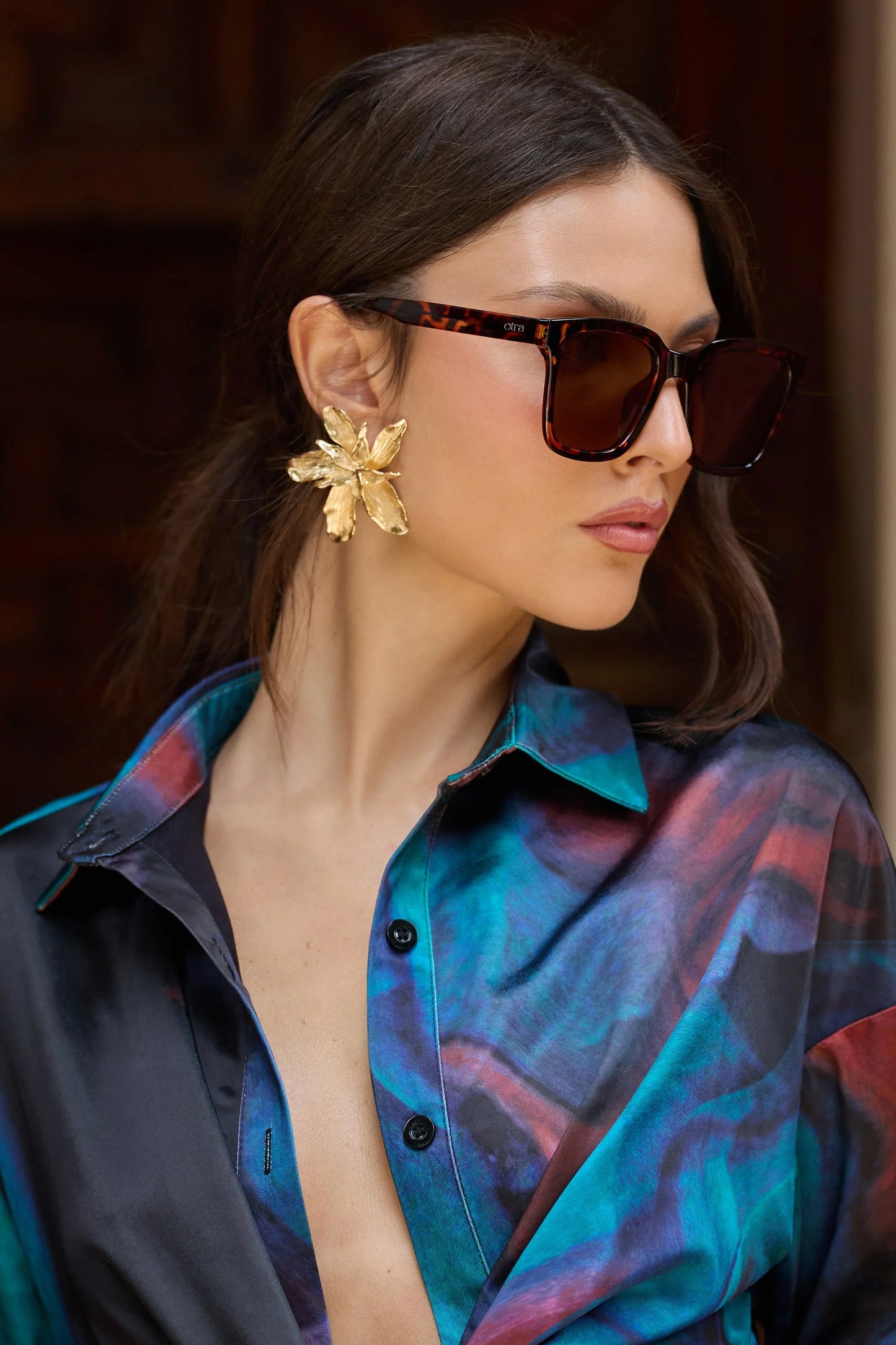 Fyn | Otra Tortoiseshell Oversized Classic Square Sunglasses