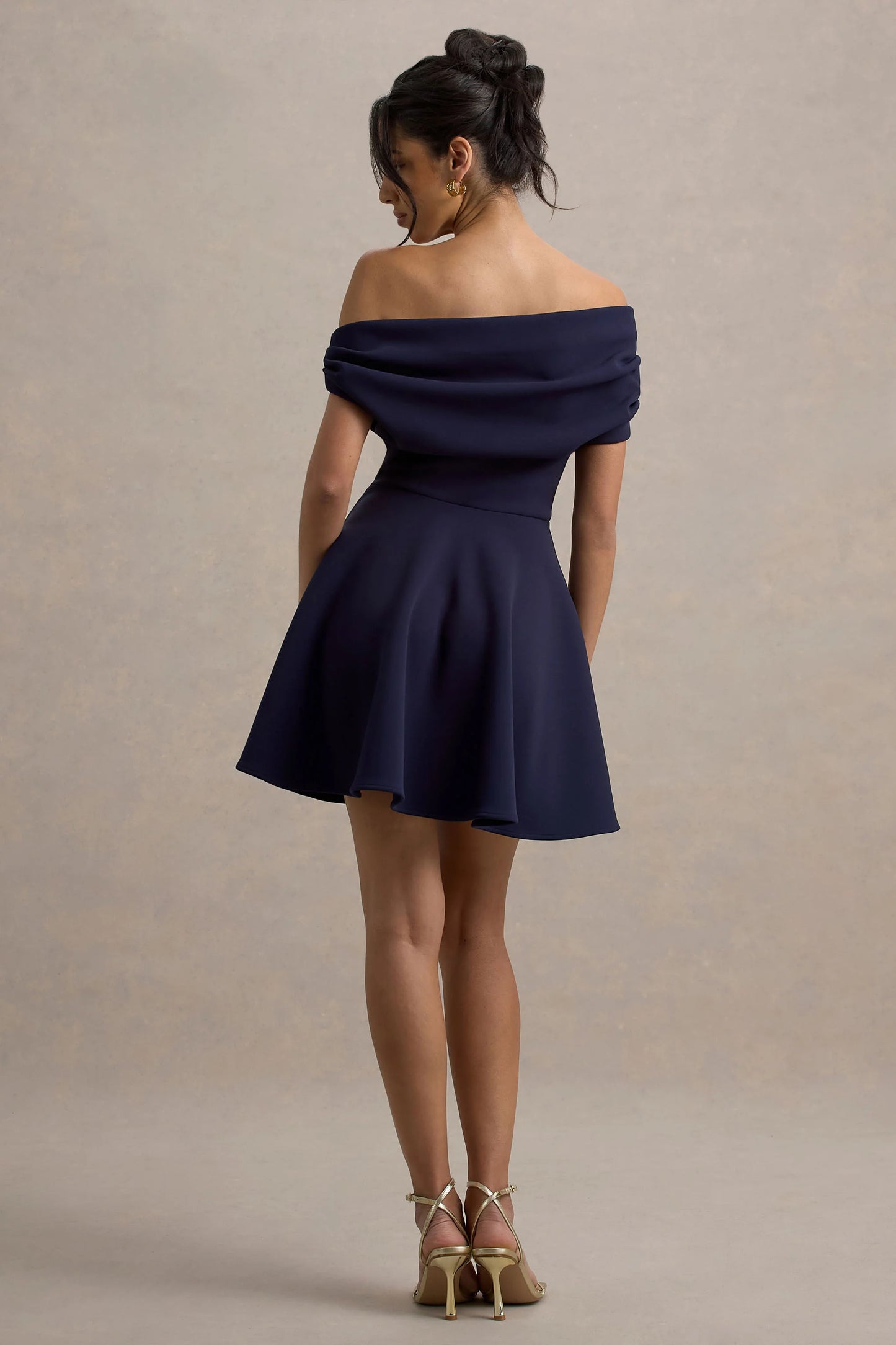 Agnes | Navy One-Shoulder Mini Dress