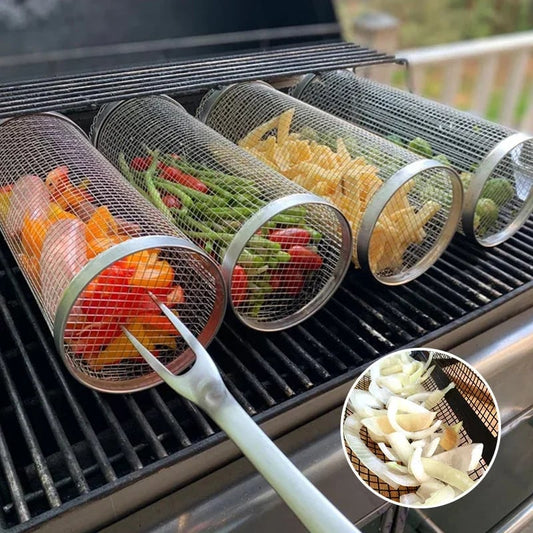 🔥Last Day Promotion 47% OFF-Rolling Grilling Basket