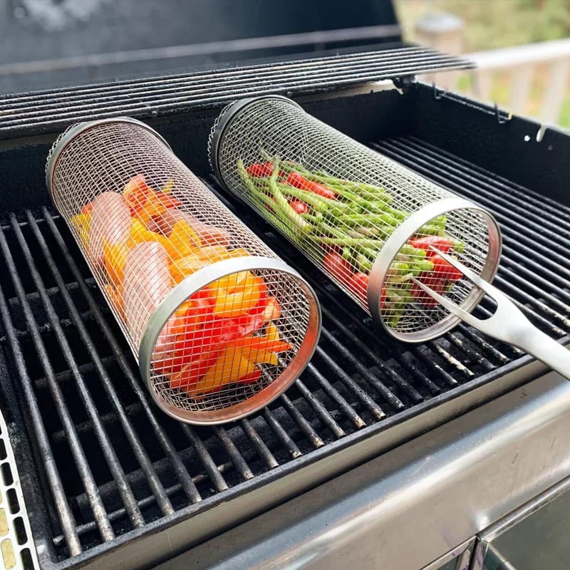 🔥Last Day Promotion 47% OFF-Rolling Grilling Basket